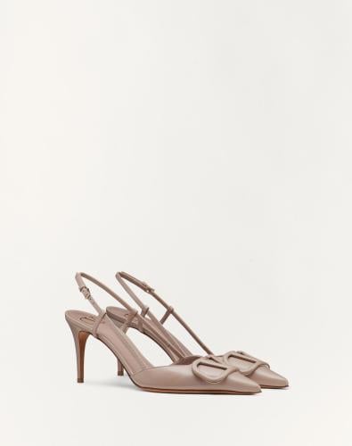 Valentino VLOGO SIGNATURE CALFSKIN SLINGBACK PUMP 80 MM