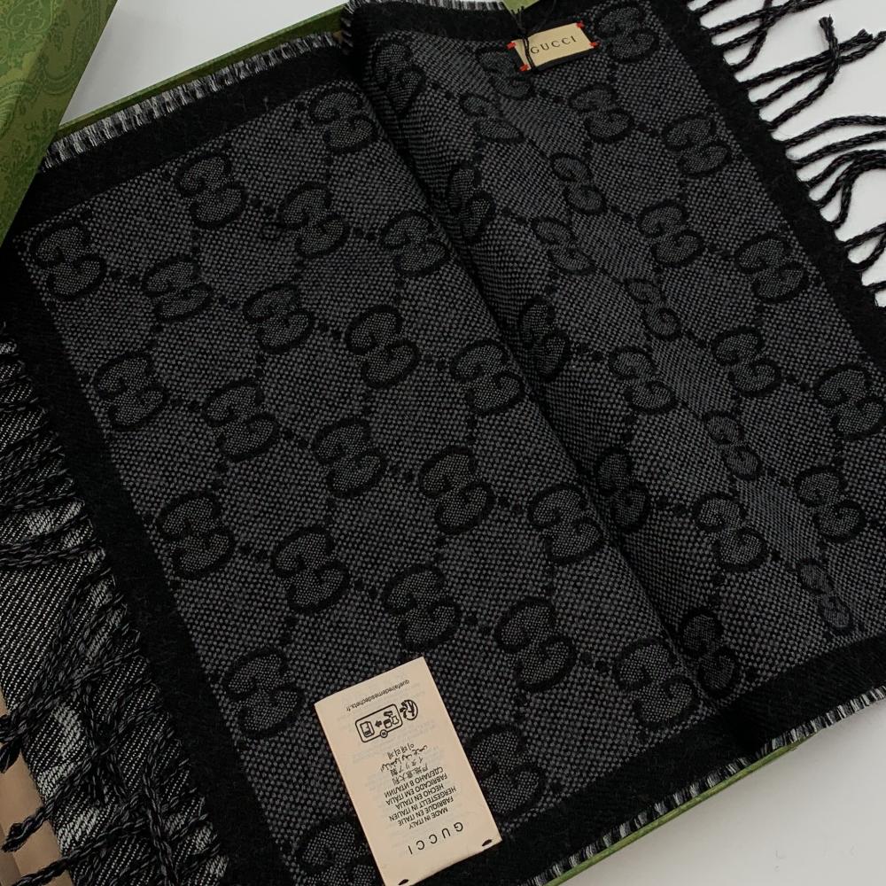 Gucci Gray Gucci Scarf - 5