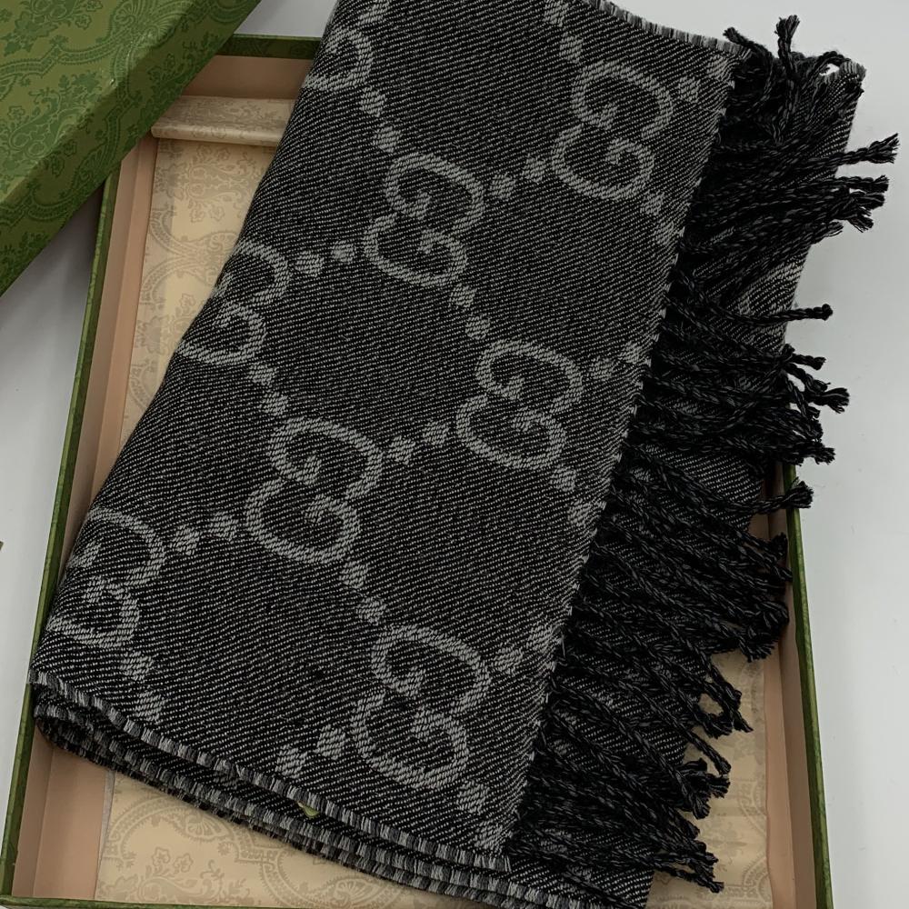 Gucci Gray Gucci Scarf - 4