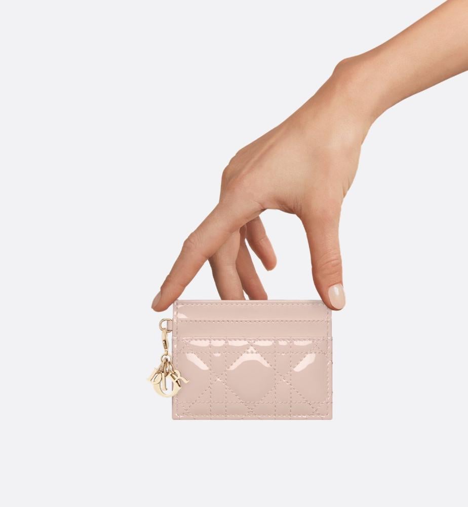 Dior Lady Dior Freesia Card Holder - 4