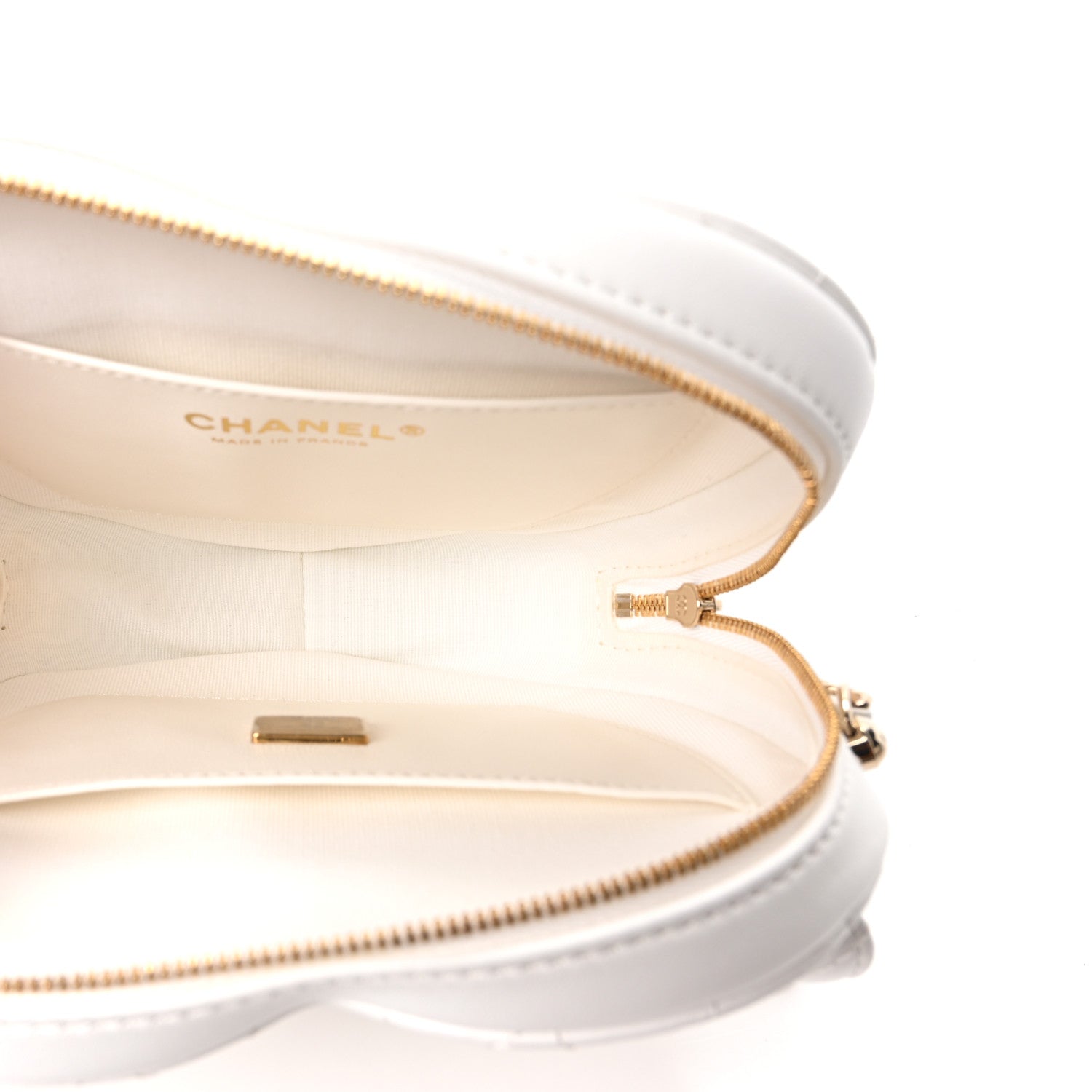 Chanel White Leather Mini CC