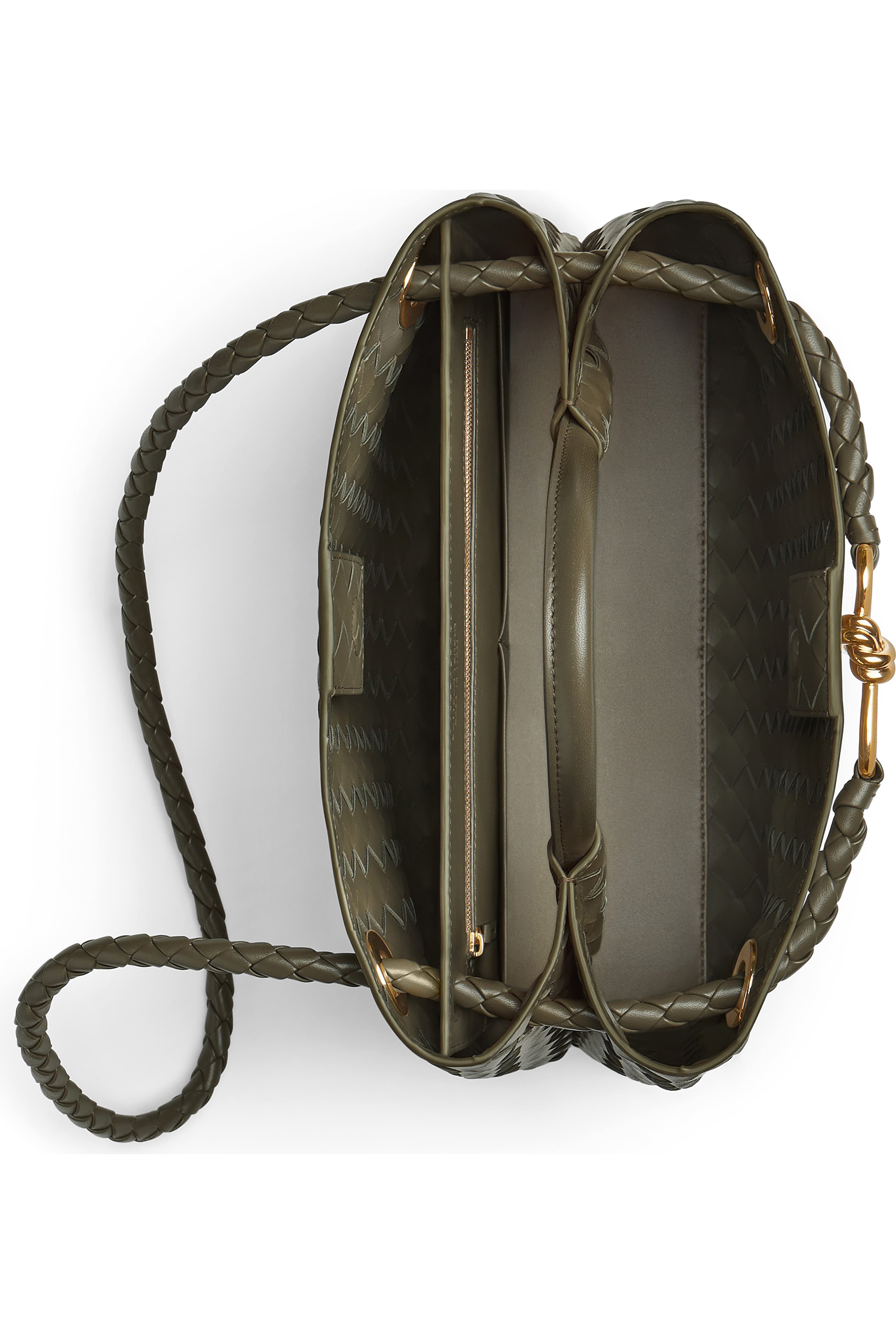 Bottega Veneta Medium Andiamo Intrecciato Shoulder Bag