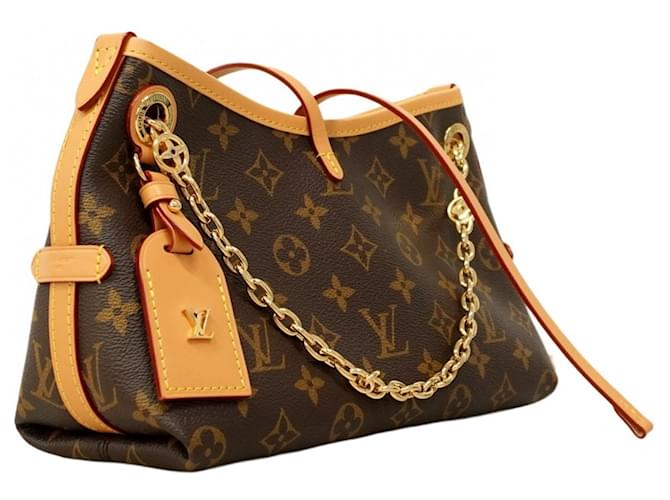 Louis Vuitton Monogram Carryall BB Shoulder Bag Brown