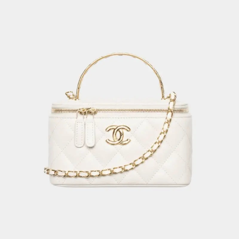 CHANEL Long Vanity with Chain in Shiny Grained