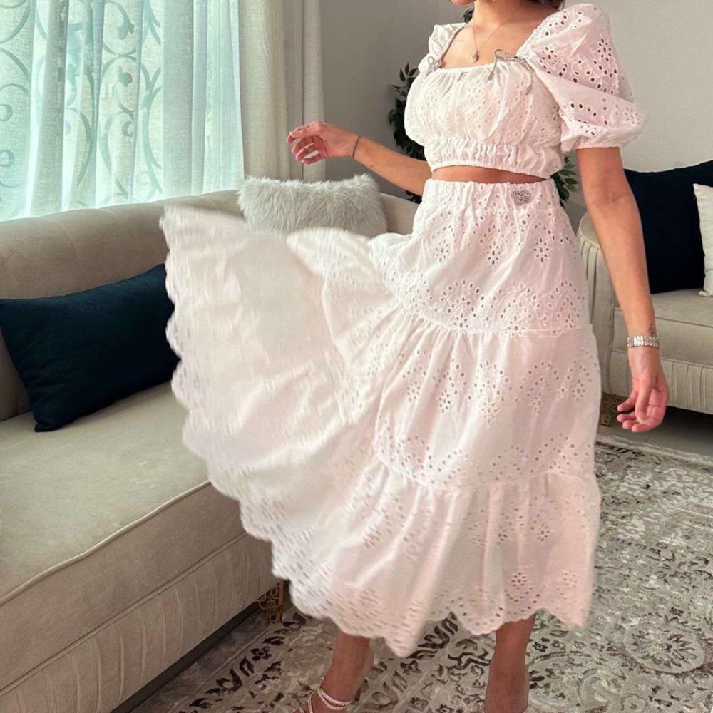 Dolce & Gabbana طقم دولتشي اند قابانا ابيض - 4