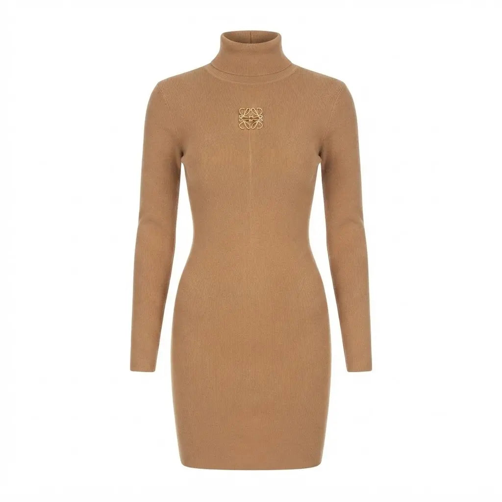 Xbrandat Brown Winter Dress