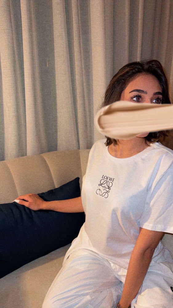 Loewe تيشيرت لويفي أبيض