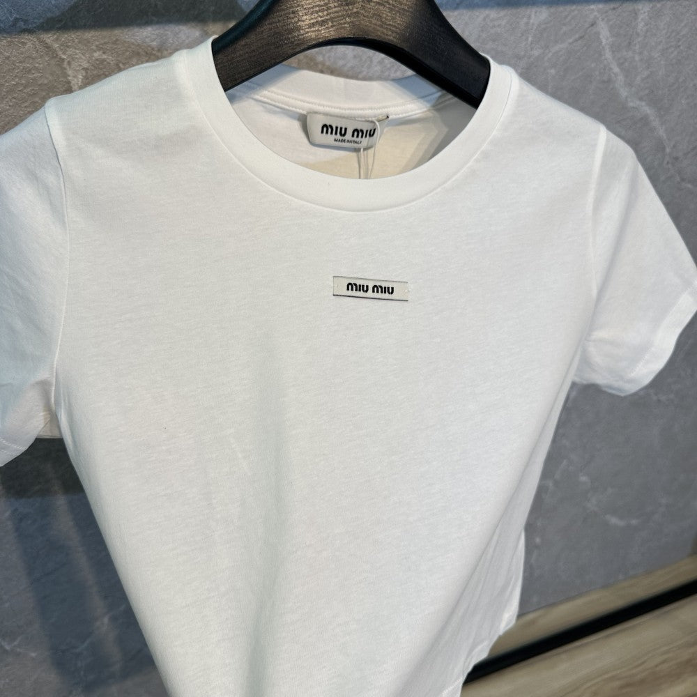 Miu Miu تيشيرت miu miu ابيض - 5