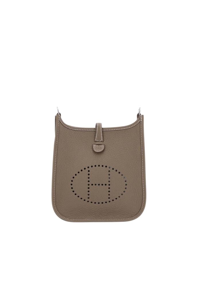 Hermès شنطة ارميز MINI EVELYNE 16 AMAZONE IN ETOUPE - 5