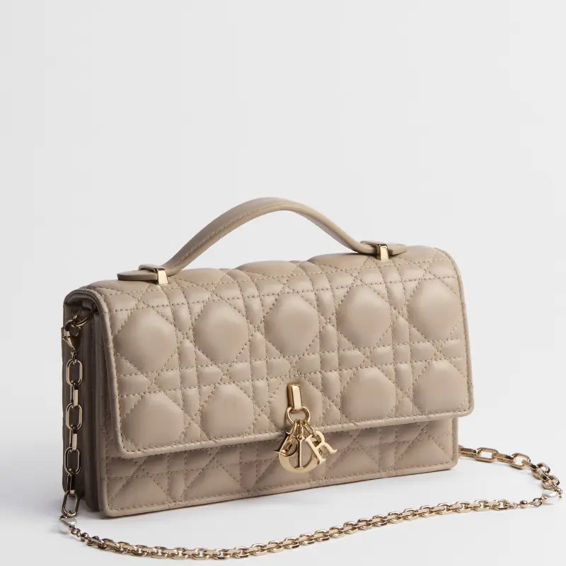 My Dior Mini Bag – Powder Beige Cannage Lambskin