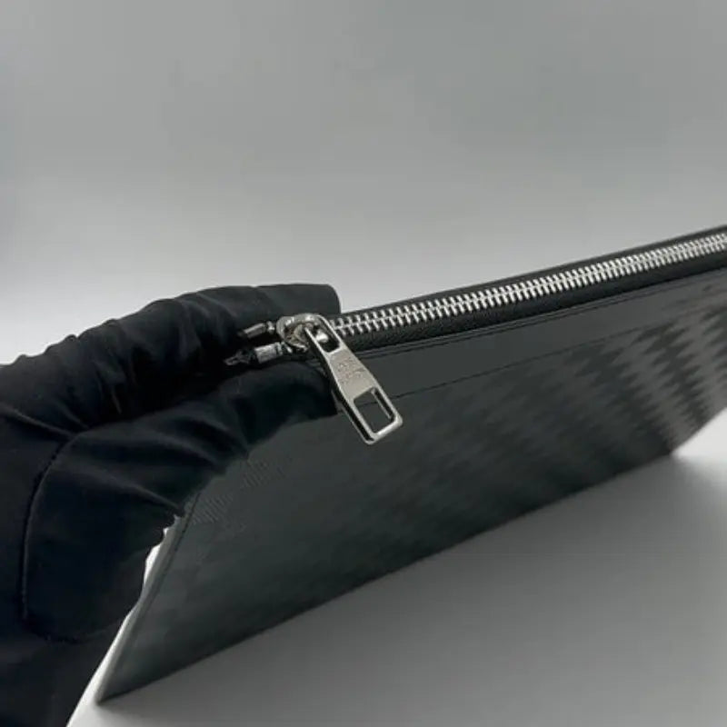 Louis Vuitton Black Checkered Slim Pouch