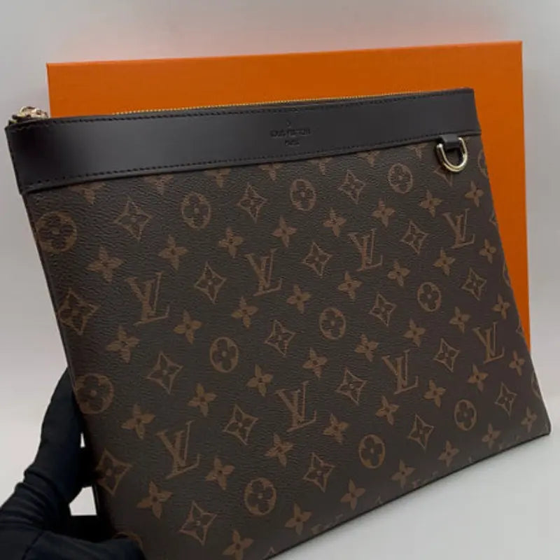Louis Vuitton Brown Floral Pouch