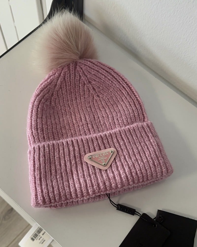 Prada Pink Winter Hat