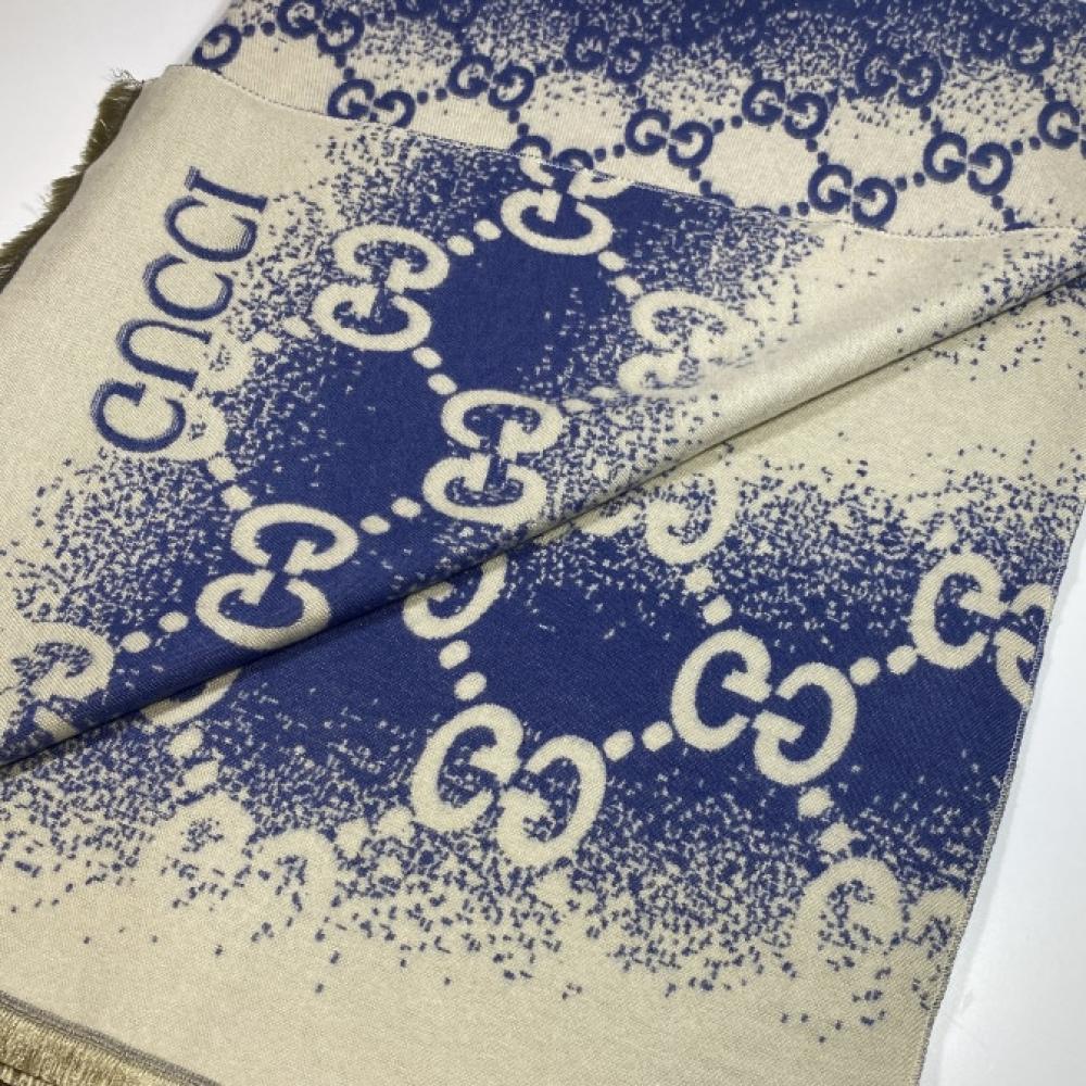 Gucci وشاح قوتشي بلونين ازرق و سكري