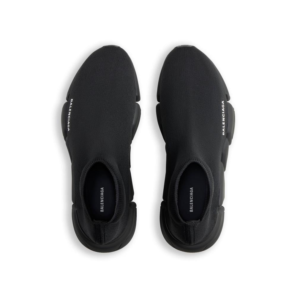 Balenciaga MEN'S SPEED 2.0 RECYCLED KNIT SNEAKER IN BLACK - 5