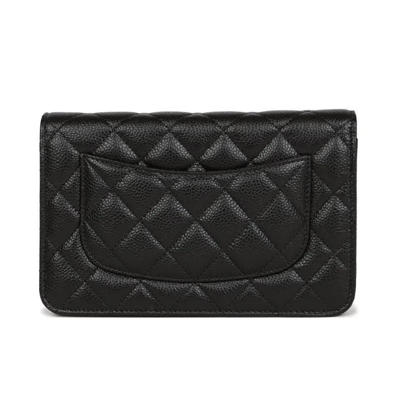 Chanel Wallet on Chain WOC Black Caviar Gold Hardware
