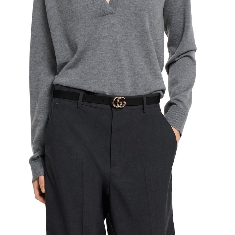 Gucci Reversible GG Marmont thin belt - 4