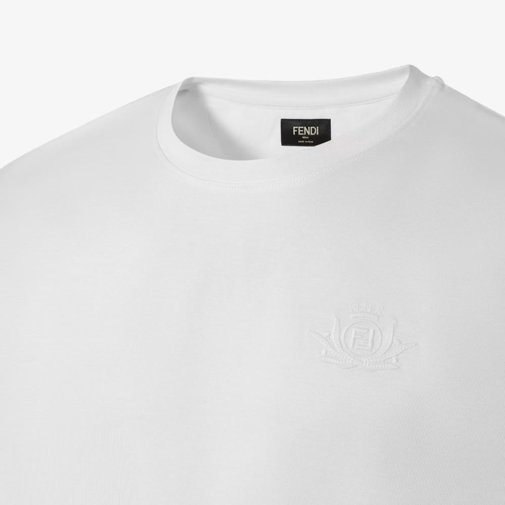 Fendi White Cotton T-Shirt - 3