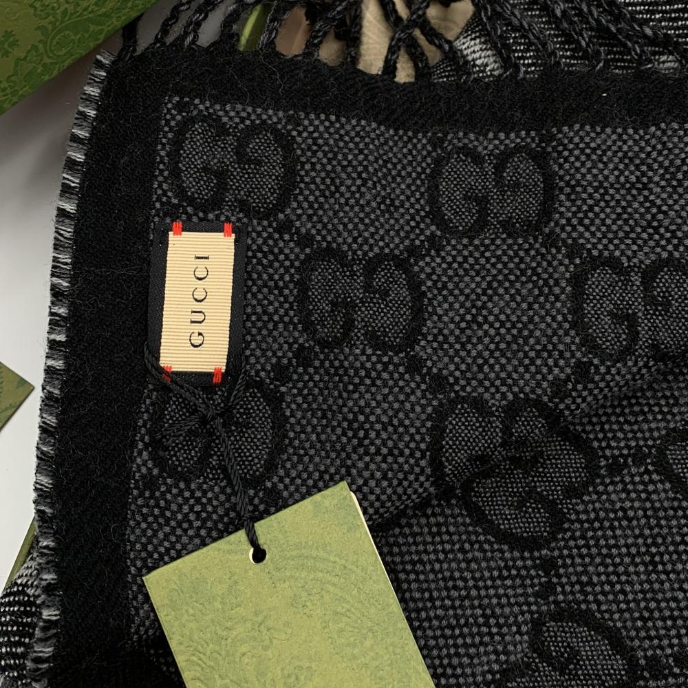 Gucci Gray Gucci Scarf - 3