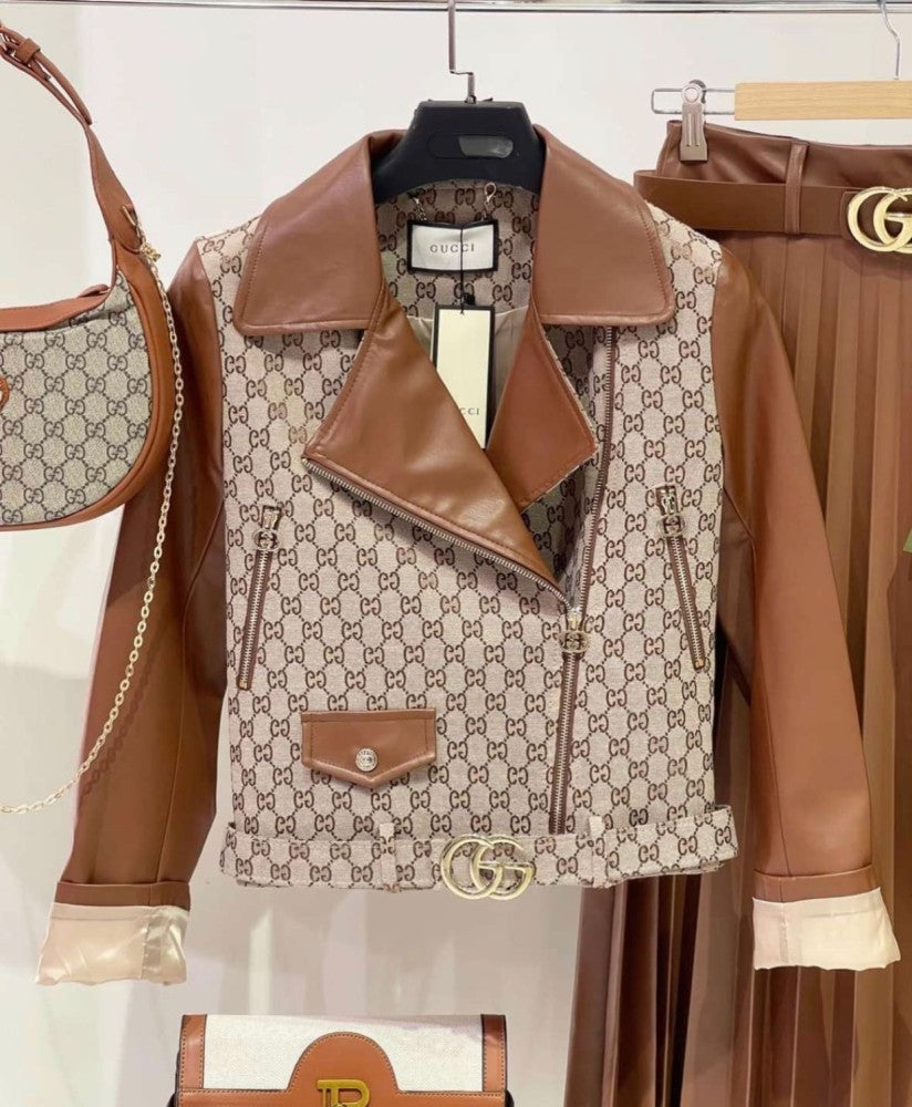 Gucci جاكيت قوتشي بني
