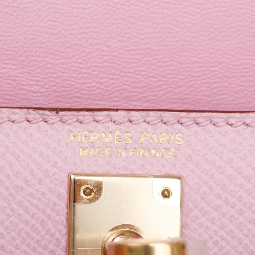 Hermès Mauve Sylvestre Epsom Leather Mini Kelly II Sellier 20 w/ Box & Strap - 6