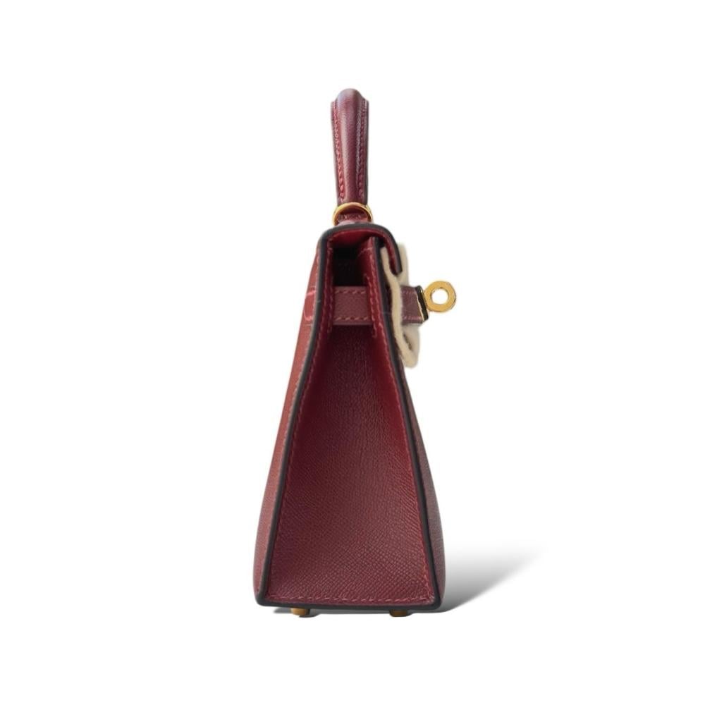 Hermès شنطة ايرميز Hermès Black Mini Kelly 20 - 3