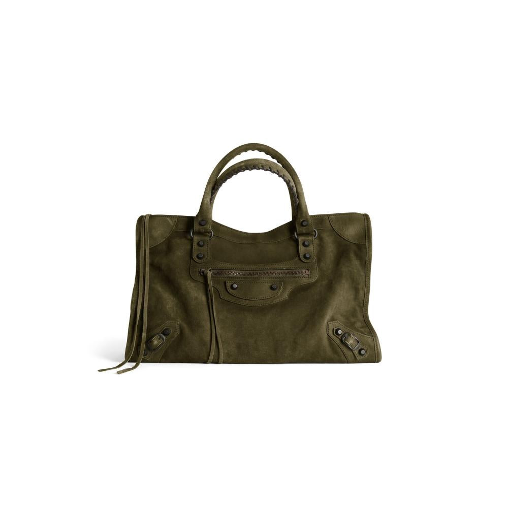 Balenciaga شنطة بالنسياقا WOMEN'S LE CITY BAG IN KHAKI