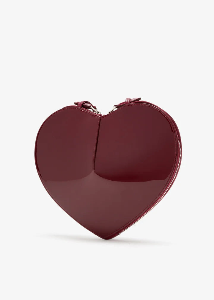 Xbrandat Le Cœur Heart-Shaped Leather Crossbody Bag