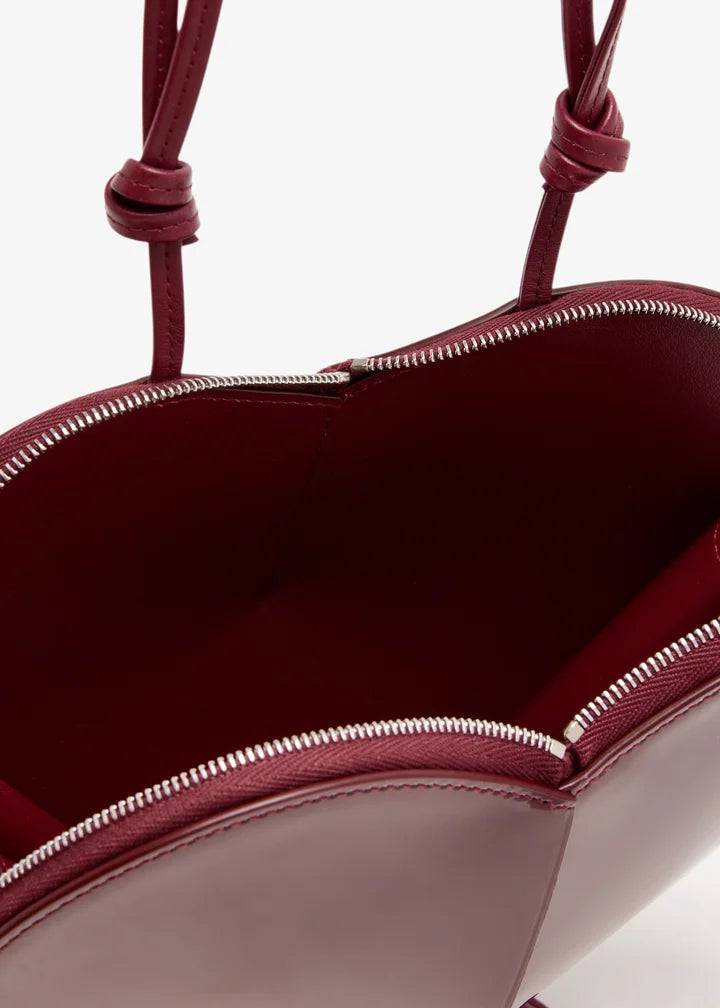 Xbrandat Le Cœur Heart-Shaped Leather Crossbody Bag