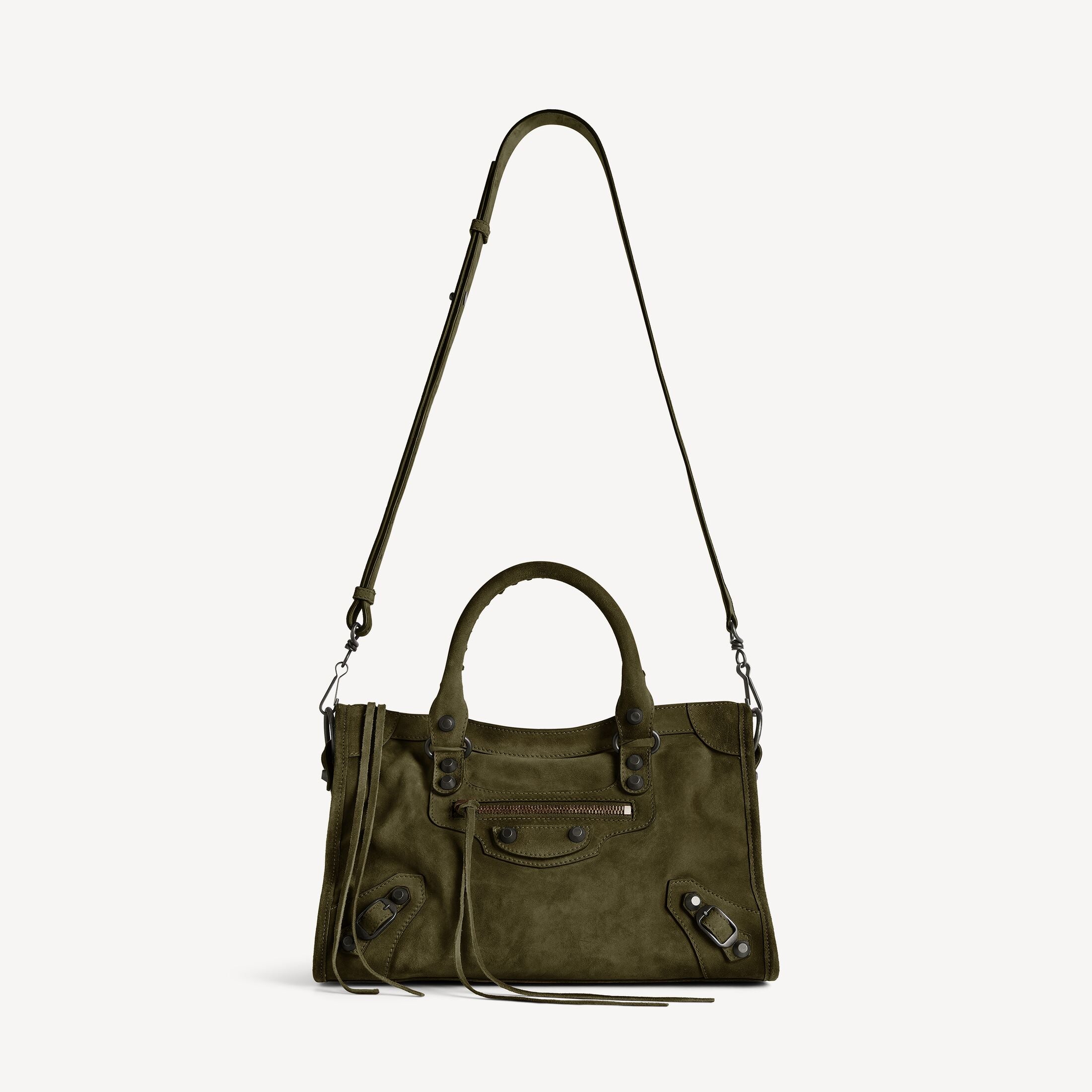 Xbrandat Le City Small Bag in Suede In Khaki