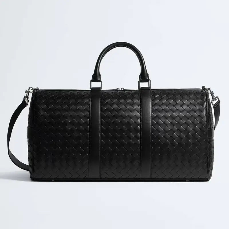 Bottega Veneta Intrecciato Cabin Duffle Bag – Black