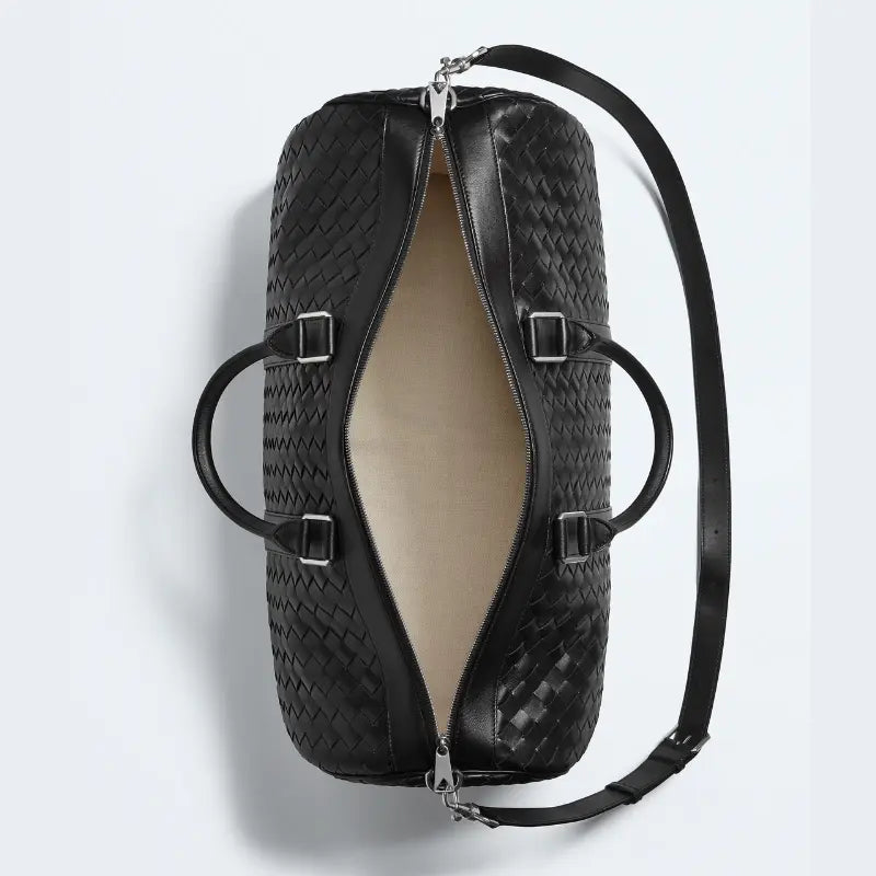 Bottega Veneta Intrecciato Cabin Duffle Bag – Black