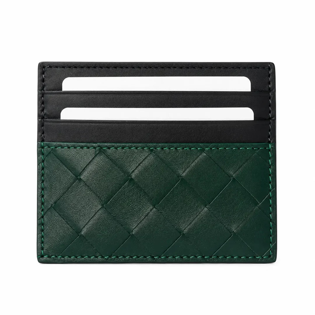 Xbrandat Intrecciato Leather Card Case – Style B