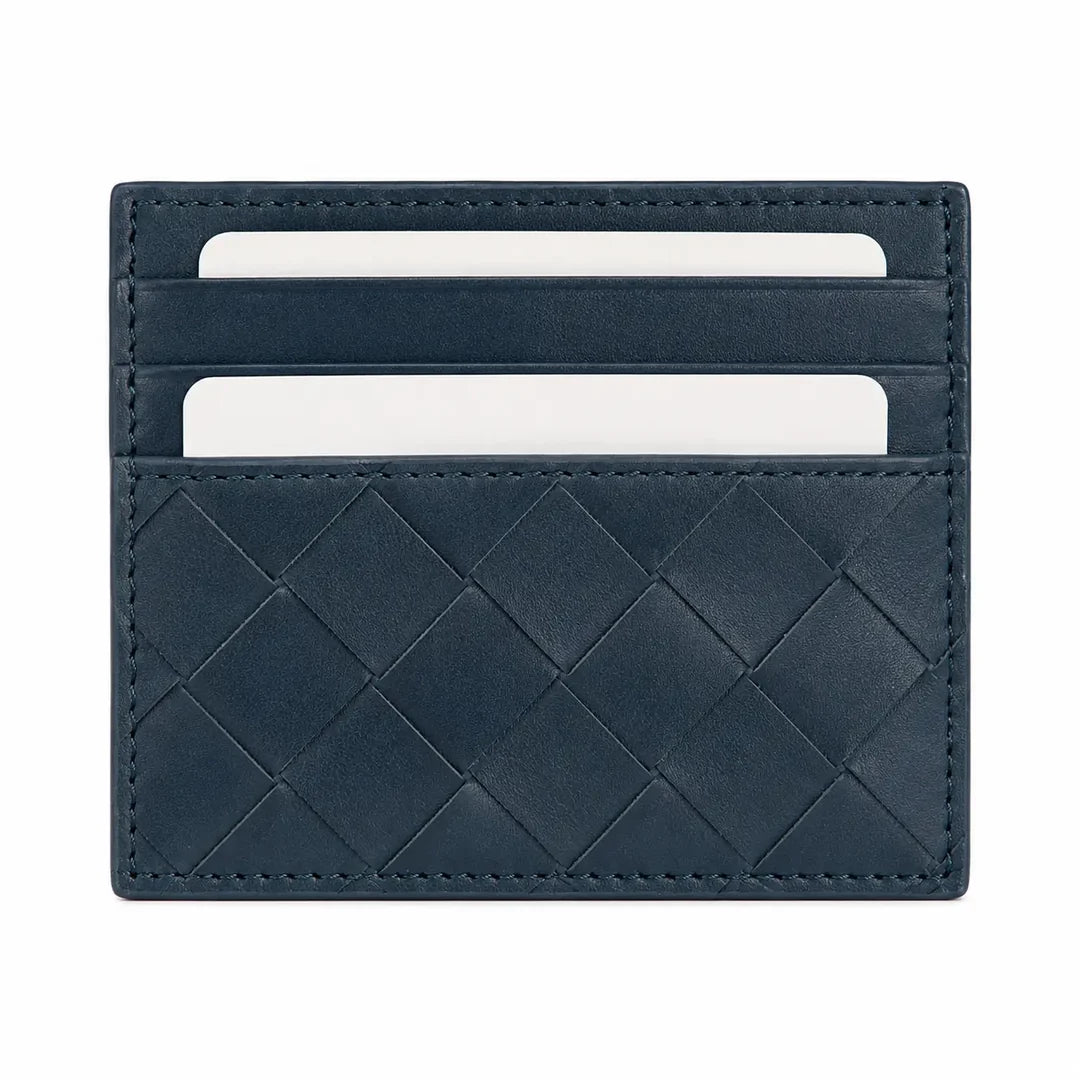 Xbrandat Intrecciato Leather Card Case – Style D