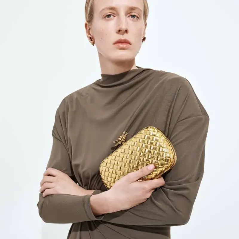 Bottega Veneta Knot Minaudiere Clutch Bag