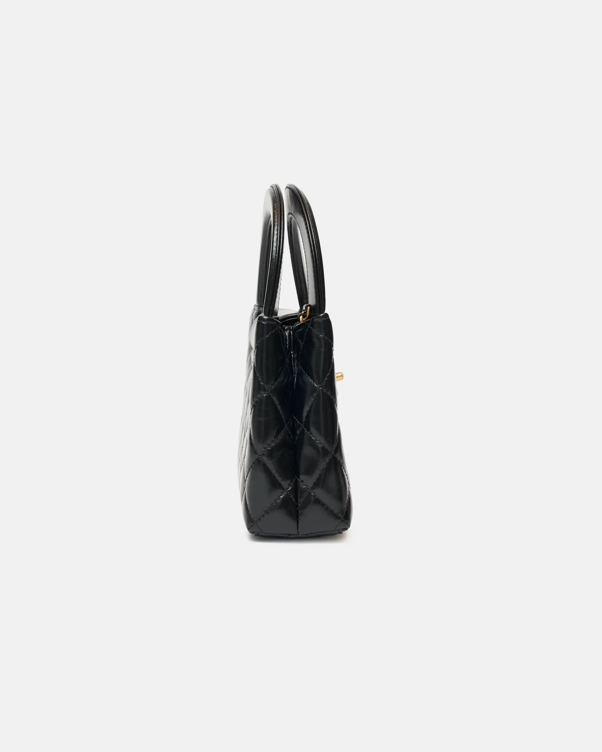حقيبة إكس براندات Mini Kelly Shopping Bag من الجلد المبطن