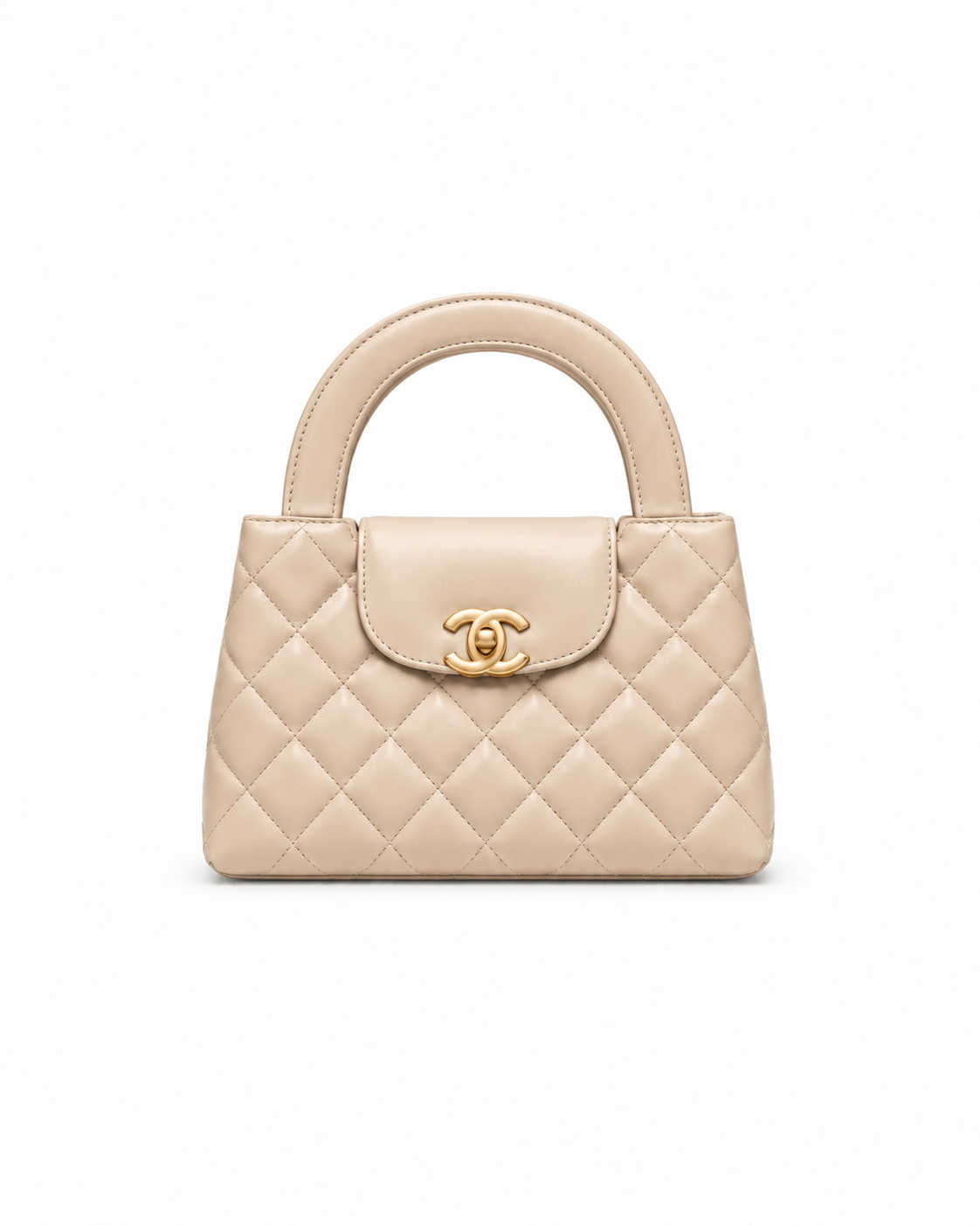 حقيبة إكس براندات Mini Kelly Shopping Bag من الجلد المبطن