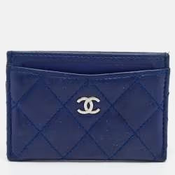 Xbrandat Caviar Quilted Vertical Card Holder