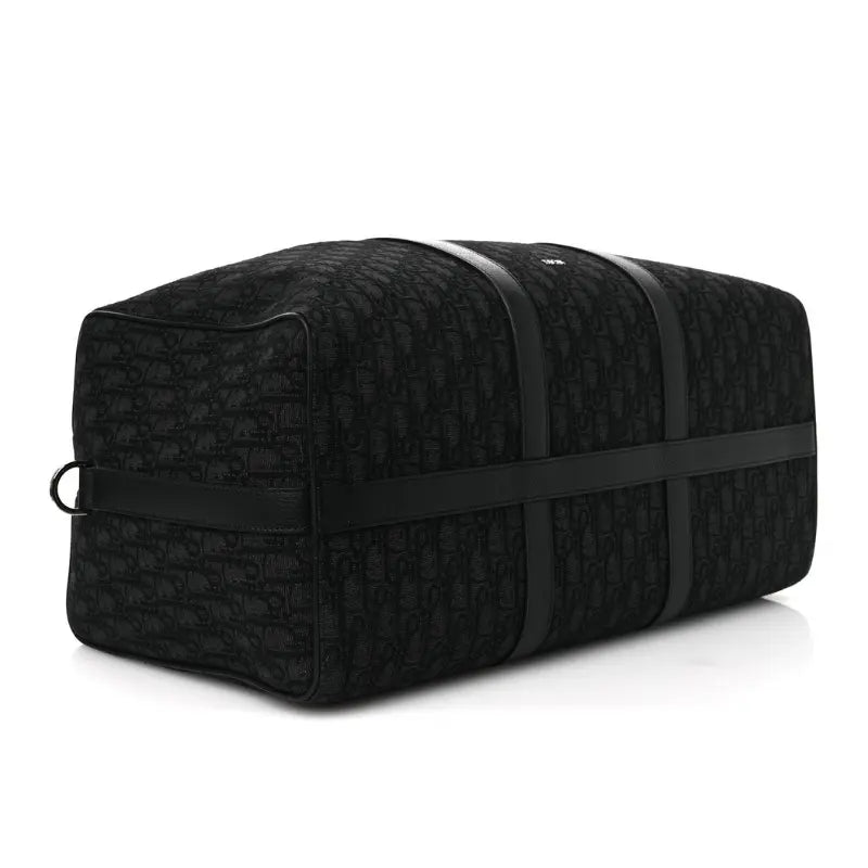 Dior Lingot 50 Bag Black Oblique Jacquard with Grained Calfskin