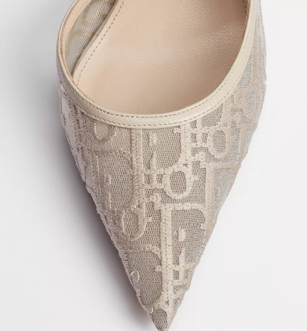 Xbrandat AXbrandatable Slingback Pump – Trench Xbrandat Oblique Embroidered Mesh