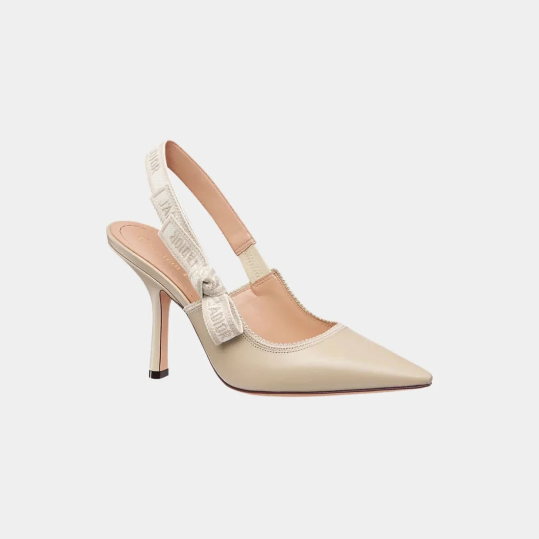 Xbrandat J’AXbrandat Slingback Pump – Powder Beige Calfskin
