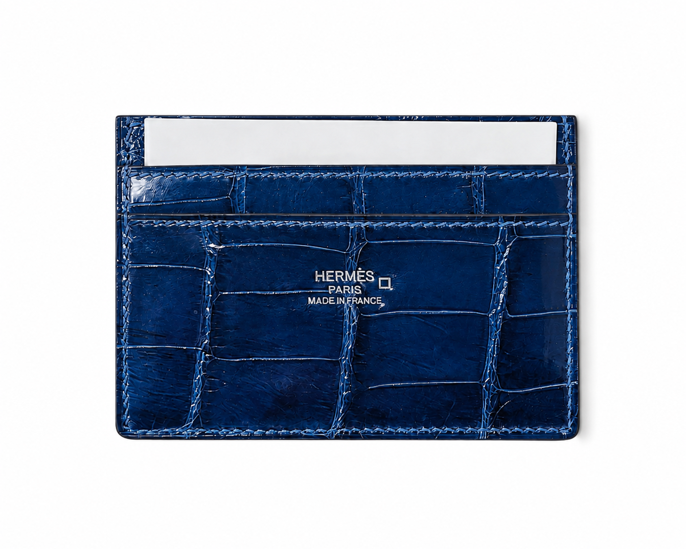 Hermès Crocodile Leather Card Holder