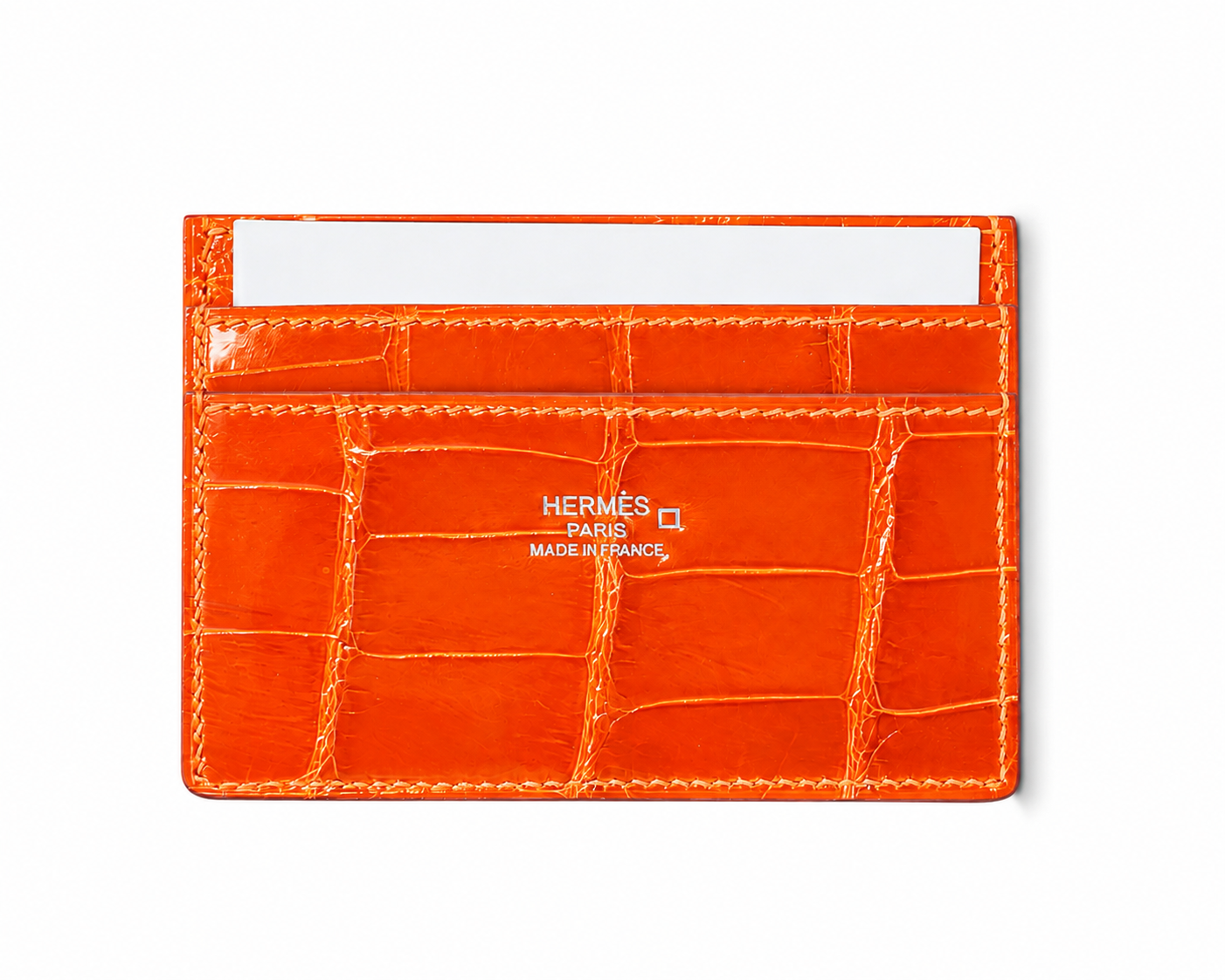 Hermès Crocodile Leather Card Holder