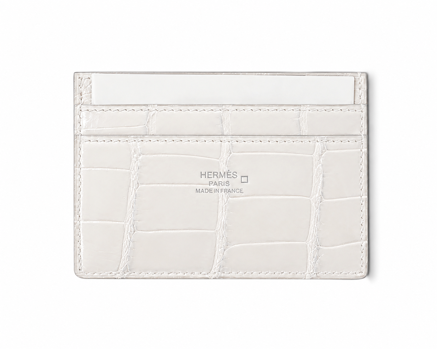 Hermès Crocodile Leather Card Holder