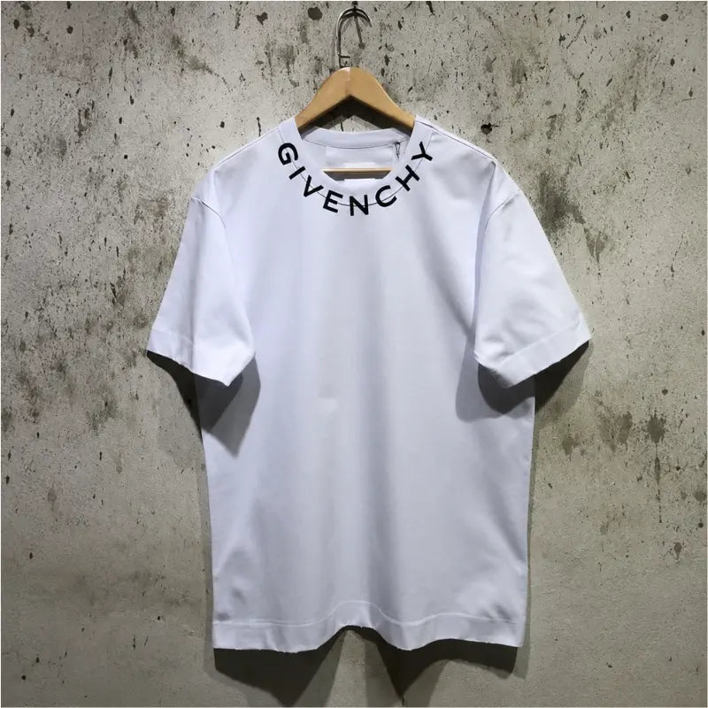 Givenchy White Logo Collar T-Shirt