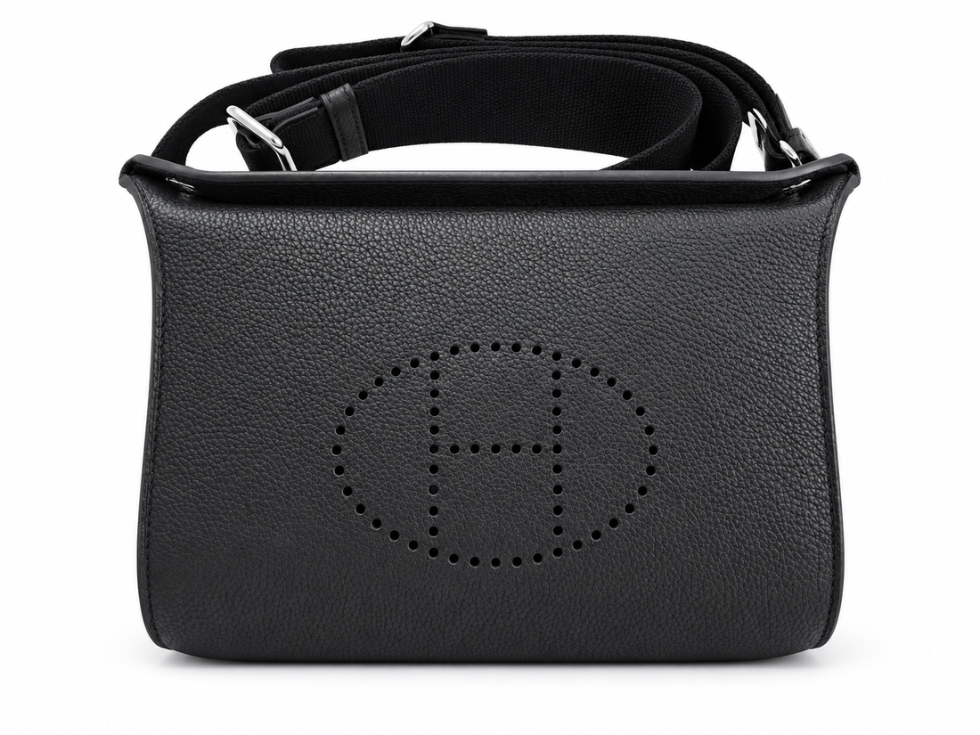 Xbrandat Evelyne Perforated H Leather Crossbody Bag