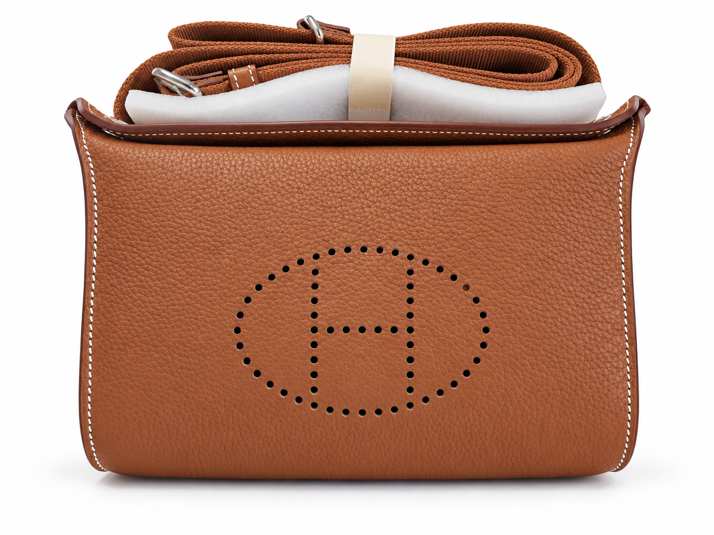 Xbrandat Evelyne Perforated H Leather Crossbody Bag