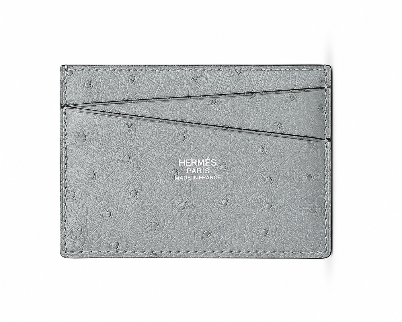 Hermès Ostrich Leather Card Holder
