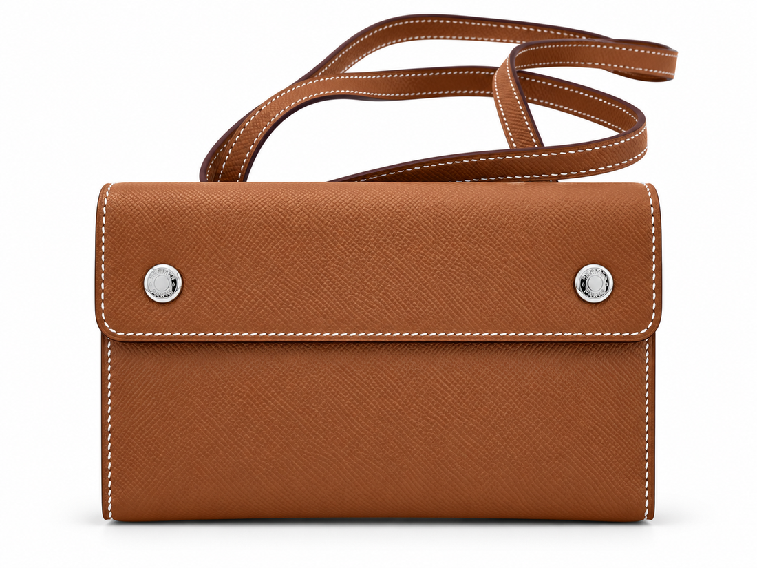 Xbrandat Snap To Go Epsom Leather Crossbody Bag