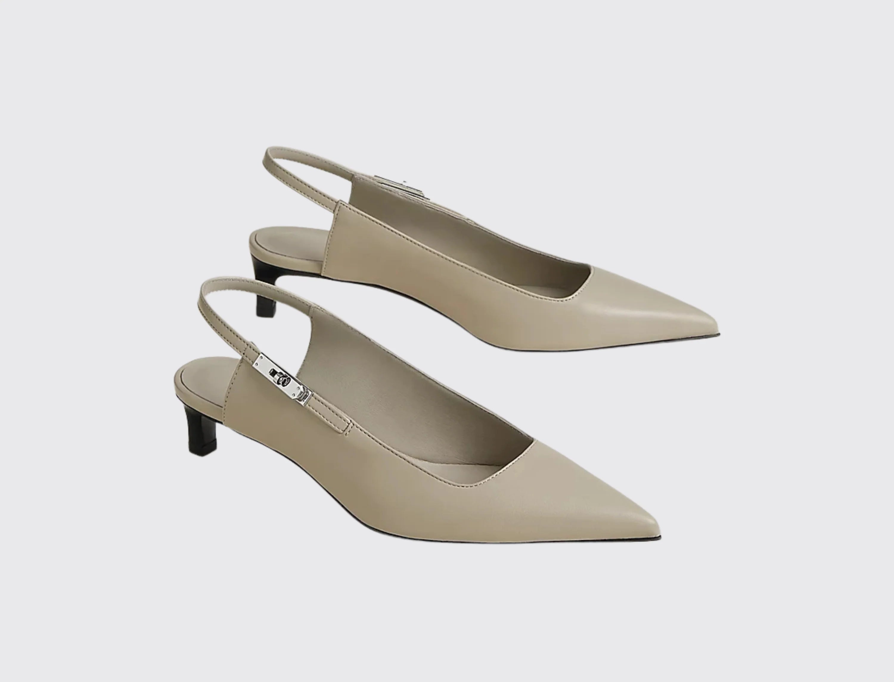 Xbrandat Lover 40 Slingback Pump – Black Nappa Leather